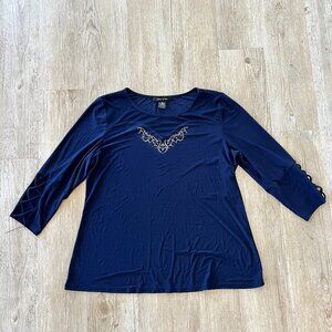 Womens Adele & May Blue Blouse - XL